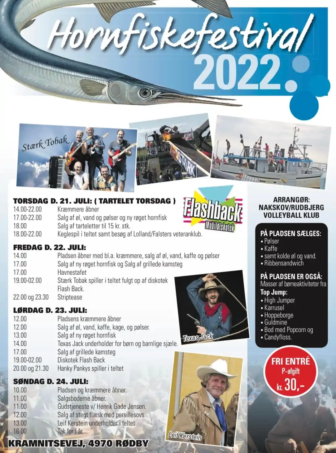 Kramnitze Hornfiskefestival Program 2022